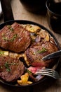 Fillet Mignon in Mushroom Wine Sauce Royalty Free Stock Photo