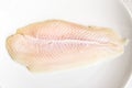 Fillet of raw fresh fish Royalty Free Stock Photo