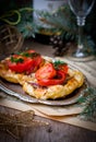 Fillet of a salmon in puff pastry Royalty Free Stock Photo