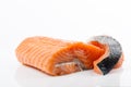 Fillet and salmon steak, trout, red fish Royalty Free Stock Photo