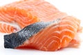 Fillet and salmon steak, trout, red fish Royalty Free Stock Photo