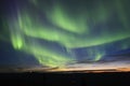 Filli the sky with northern light Royalty Free Stock Photo