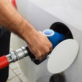 Filling with car gasoline Royalty Free Stock Photo