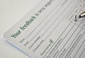 Filling feedback form Royalty Free Stock Photo