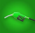 Filling gun. gas refueling nozzle, gasoline pump 3d render. Fuel vector illustration. Royalty Free Stock Photo