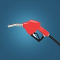 filling gun. gas refuelling nozzle, gasoline pump render Royalty Free Stock Photo