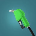 filling gun. gas refuelling nozzle, gasoline pump render Royalty Free Stock Photo