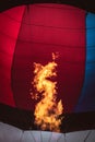 Filling a hot air balloon