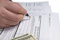 Filling income tax form