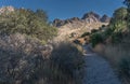 The Fillmore trail and Organ Mountains in New Mexico.