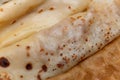 Filloas, typical crepes of the gastronomy of Galicia. Spain