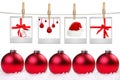 Film Blanks With Images of Christmas Themed Items Royalty Free Stock Photo
