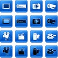 Film buttons Royalty Free Stock Photo