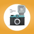 Film camera icon concept