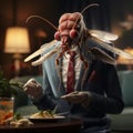 Surreal Portraiture: Bugs Feasting In A Captivating Zbrush Creation