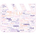 Film Cinema Movies Abstract Text Illustration Background