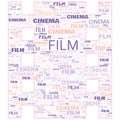 Film Cinema Movies Abstract Text Illustration Background