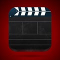 Film clap board cinema vector illustration Royalty Free Stock Photo