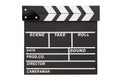 Film clapper board with space