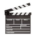 Film clapper board with space Royalty Free Stock Photo