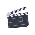 film clapperboard cartoon vector illustration