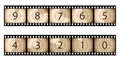 Film countdown Royalty Free Stock Photo