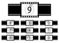 Film countdown illustration Royalty Free Stock Photo