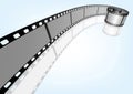 Cinema, movie and photography 35mm film strip template.