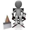 Film Director Character Shows Hollywood Directors Or Filmmaker