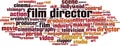 Film director word cloud