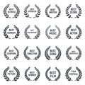 Film festival icons set, simple style Royalty Free Stock Photo