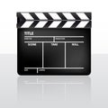Film flap Royalty Free Stock Photo