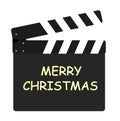 Film flap - Merry Christmas Royalty Free Stock Photo