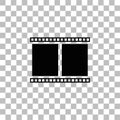 Film Frame icon flat Royalty Free Stock Photo