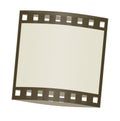 Film frame shadowed Royalty Free Stock Photo