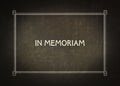 Film frame silent in memoriam