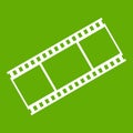 Film with frames icon green Royalty Free Stock Photo