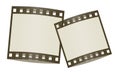 Film frames shadowed Royalty Free Stock Photo