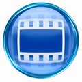 Film icon blue