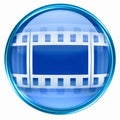 Film icon blue