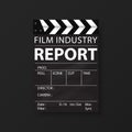 Film industry templates for flyers, brochure, annual report, folder. Cinema, movie Business. Vector