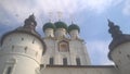 Churches in Rostov, Russia. Landscape of the city of Rostov in Russia. Landscape of the city of Rostov in Russia.