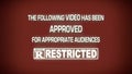 Film leader video restricted R