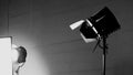 Film light for video production camera in studio set or Use as studio photo shoot light Royalty Free Stock Photo