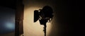 Film light for video production camera in studio set or Use as studio photo shoot light