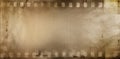 Film negatives brown background Royalty Free Stock Photo