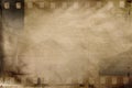 Film negatives brown background Royalty Free Stock Photo