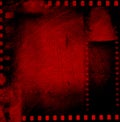 Film negatives red background Royalty Free Stock Photo
