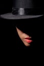 Film noir female private investagator PI detective woman black hat