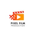 film play logo design template. film studio icon symbol design